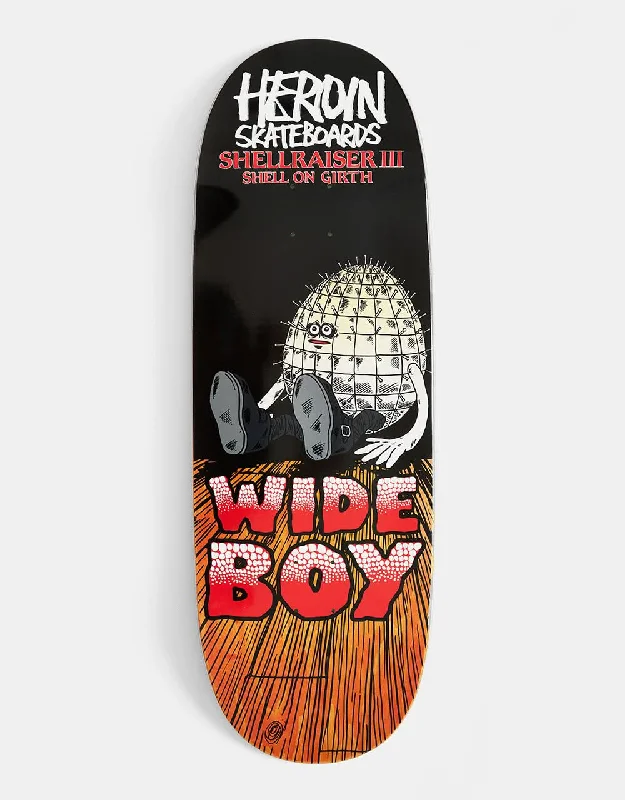 Custom Skateboard Deck For Kids With Art-Heroin Shellraiser III Shell on Girth Wide Boy Skateboard Deck - 10.75"