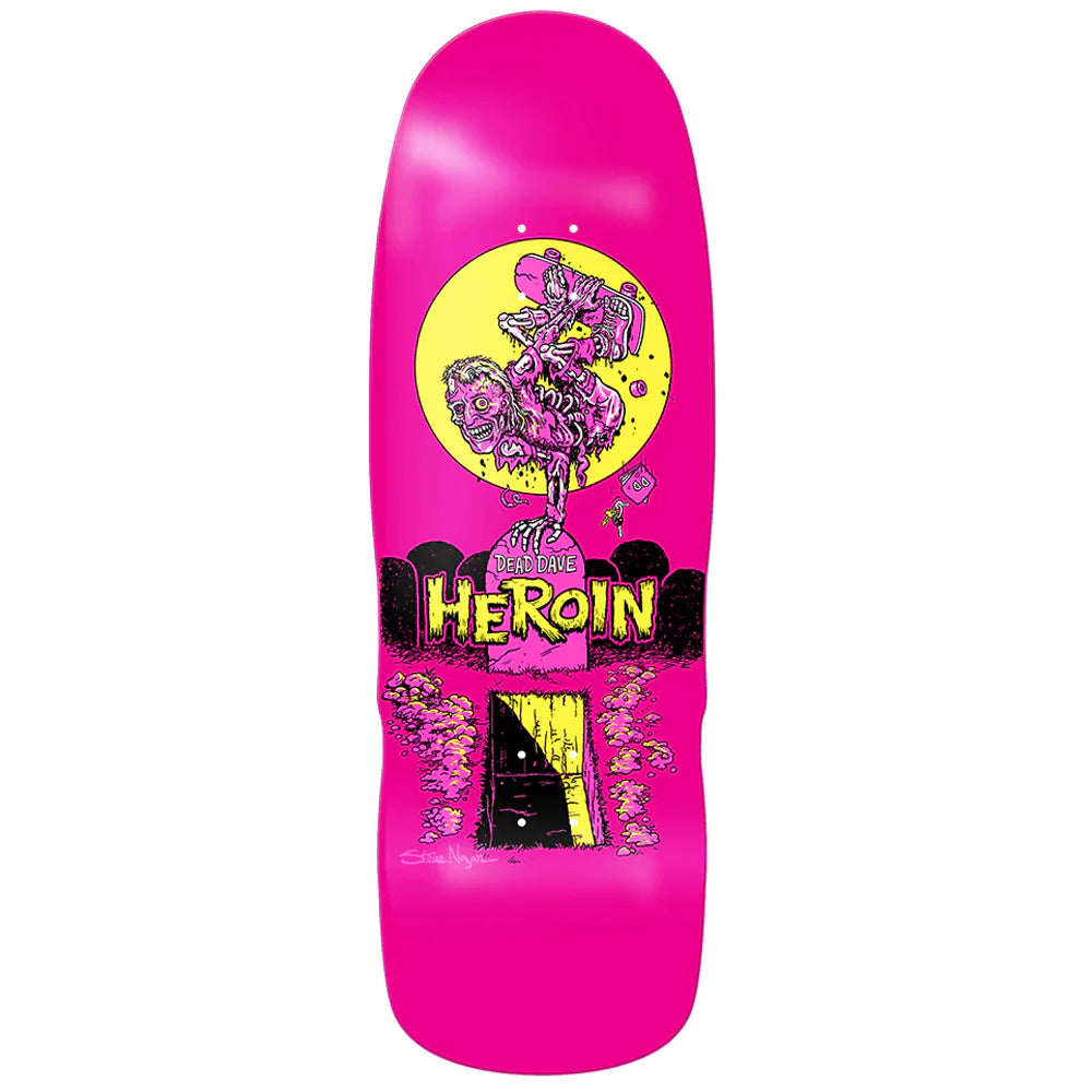 Custom Skateboard Deck For Modern Skaters-Heroin Skateboards Dead Dave Zombie Skateboard Deck - 10.4