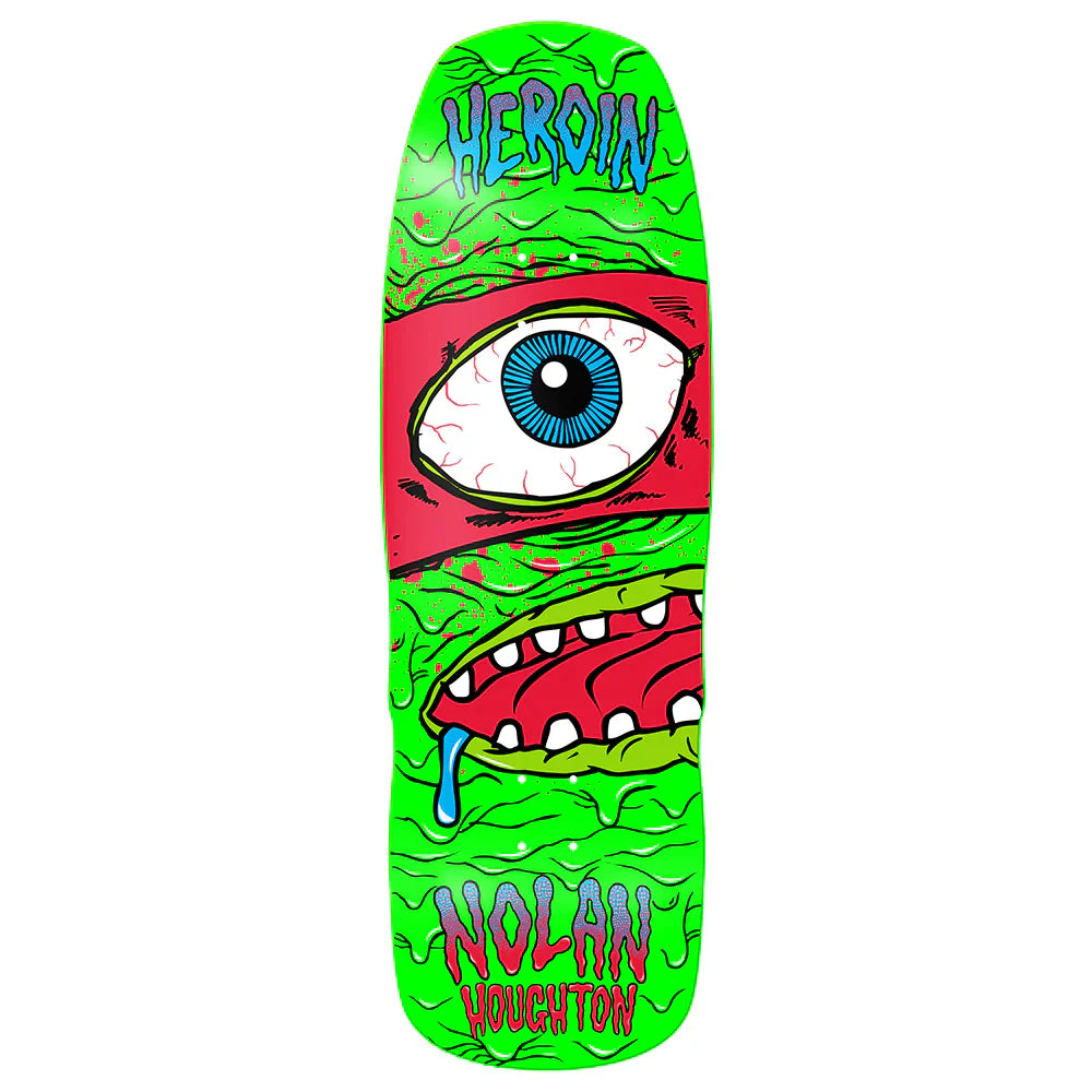 Custom Skateboard Deck For Streetwear Style-Heroin Skateboards Nolans Mutation Skateboard Deck - 10.1