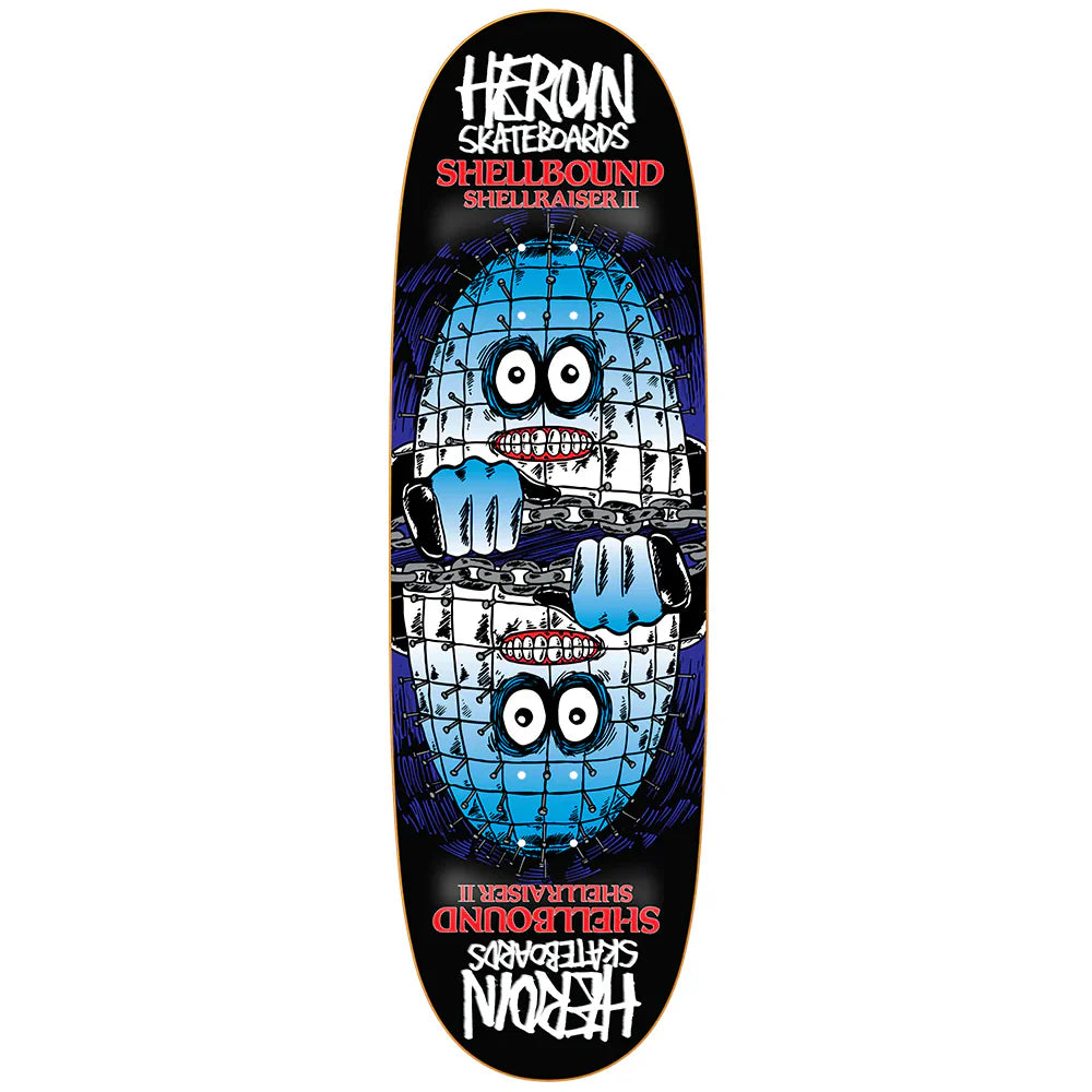 Custom Skateboard Deck For Kids' Art-Heroin Skateboards Shellbound Shellraiser 2 Symmetrical Skateboard Deck - 9.5