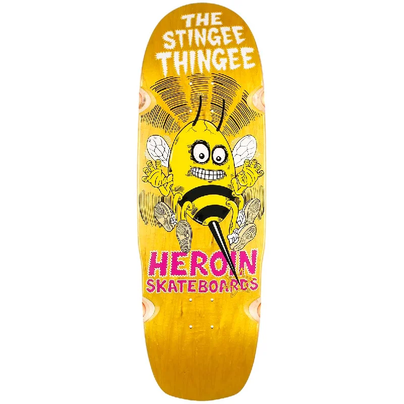 Personalized Skateboard Deck For Young Skaters-Heroin Skateboards Stingee Thingee 9.8" Deck