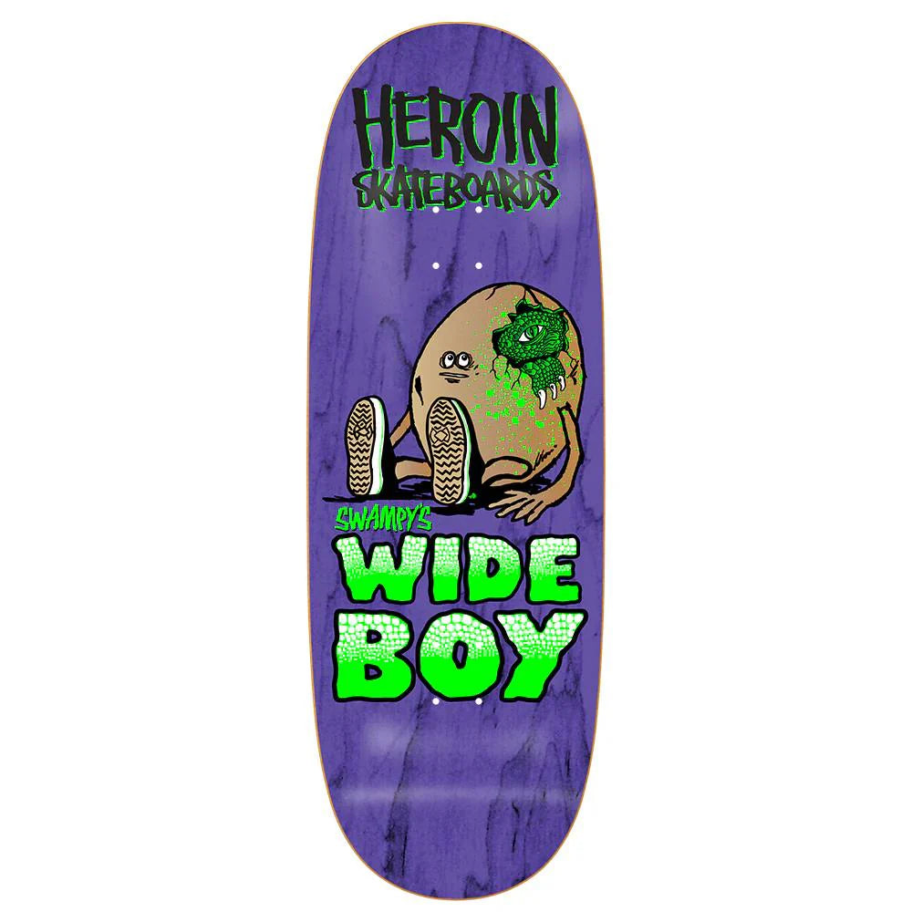 Personalized Skateboard Deck For Creative Skating-Heroin Skateboards Swampzilla Wide Boy Skateboard Deck - 10.75"