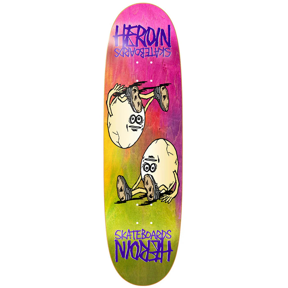 Custom Skateboard Deck For Unique Graphics-Heroin Skateboards Symmetrical Rainbow Egg Skateboard Deck - 8.75