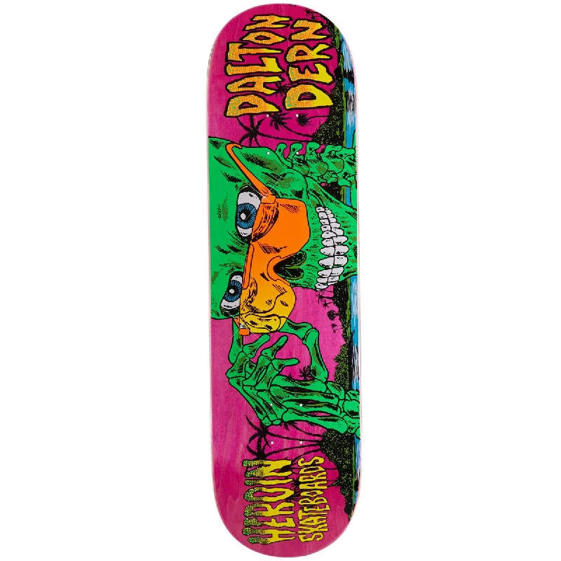 Custom Skateboard Deck For Skating The Streets-Heroin Dern Skeleton Skateboard Deck - 8.50"