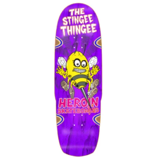 Custom High-Quality Skateboard Deck-Heroin Stingee Thingee Shaped Skateboard Deck 9.8"