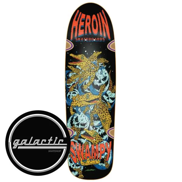 Custom Skateboard Deck For Street Skaters-Heroin Swampy Gators DD Deck 9.125"