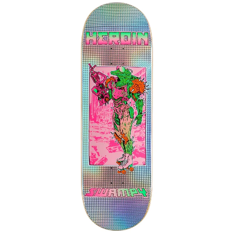 Custom Skateboard Deck For Pushing Boundaries-Heroin Swampy Hellscape Skateboard Deck - 10.00"