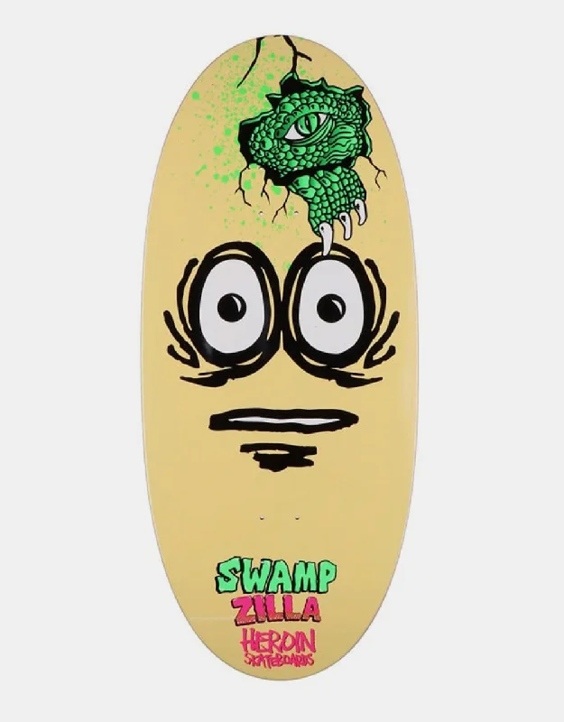 Custom Skateboard Deck For Pushing Boundaries-Heroin Swampy Swampzilla Skateboard Deck - 13"