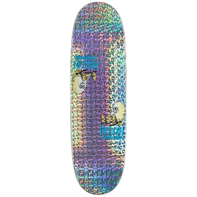 Personalized Skateboard Deck For Artistic Skaters-Heroin Symmetrical Holo Egg Skateboard Deck - 9.25"