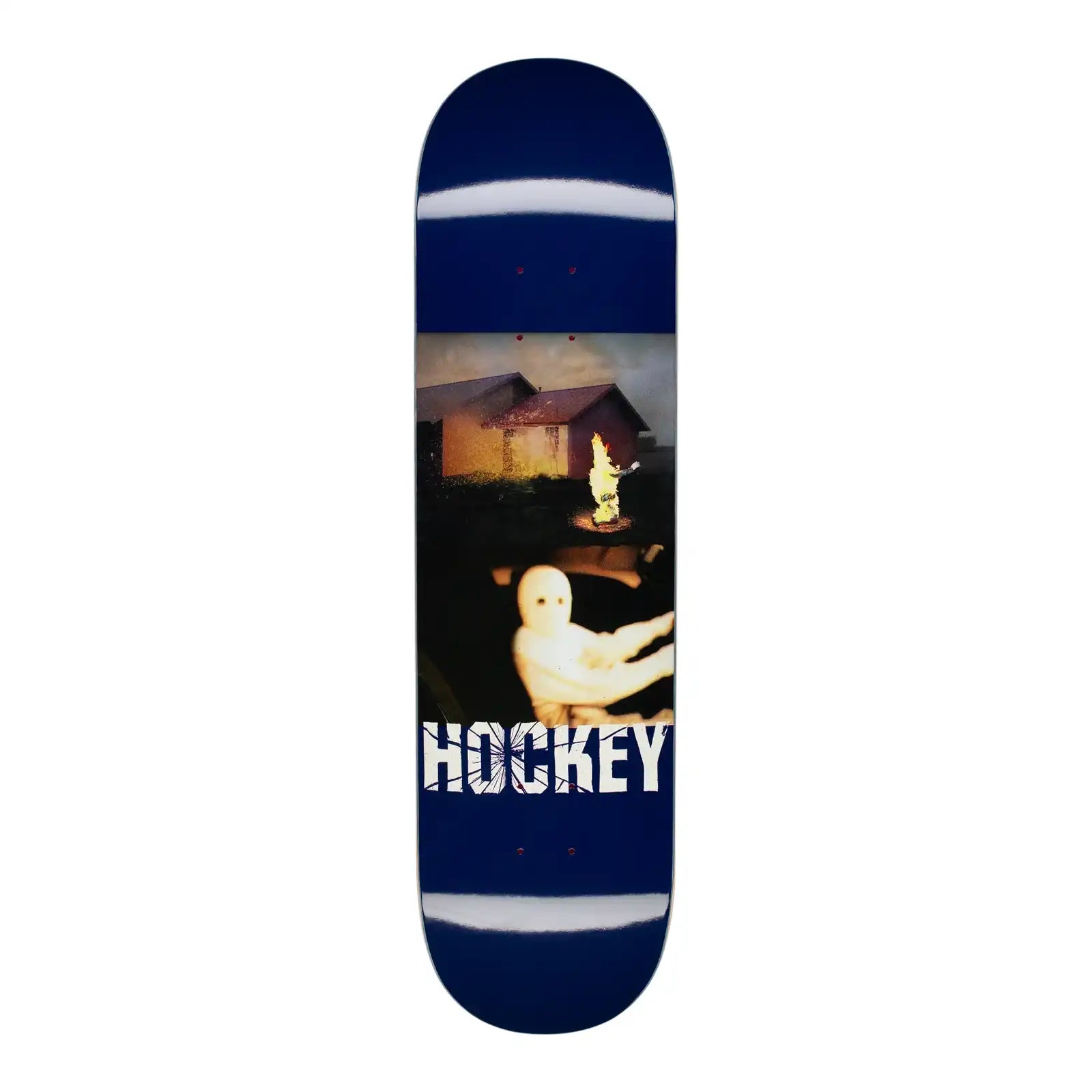 Custom Skateboard Deck With Colorful Designs-Hockey Windows Up John Fitzgerald Skateboard Deck