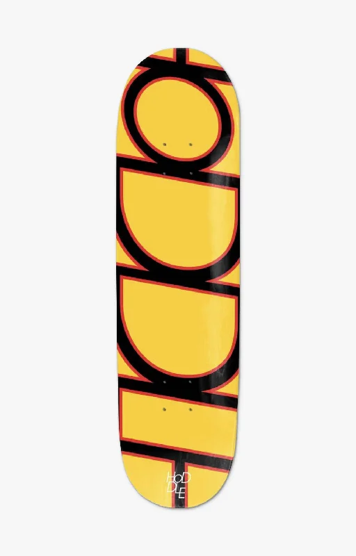 Custom Skateboard Deck For Competitive Skating-Hoddle Logo Skateboard Deck, Yellow