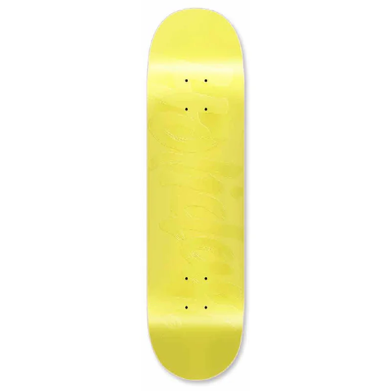 Custom Skateboard Deck For Custom Team Designs-Holiday Skateboards - Emboss Tonal - Yellow