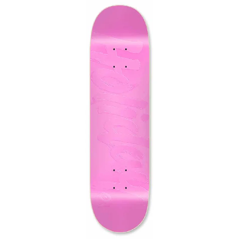 Personalized Skateboard Deck For Vibrant Graphics-Holiday Skateboards - Emboss Tonal - Pinky