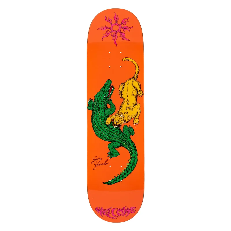 Custom Skateboard Deck For Custom Size-Jake Yanko Swamp Fight on Popsicle - Orange - 8.5"