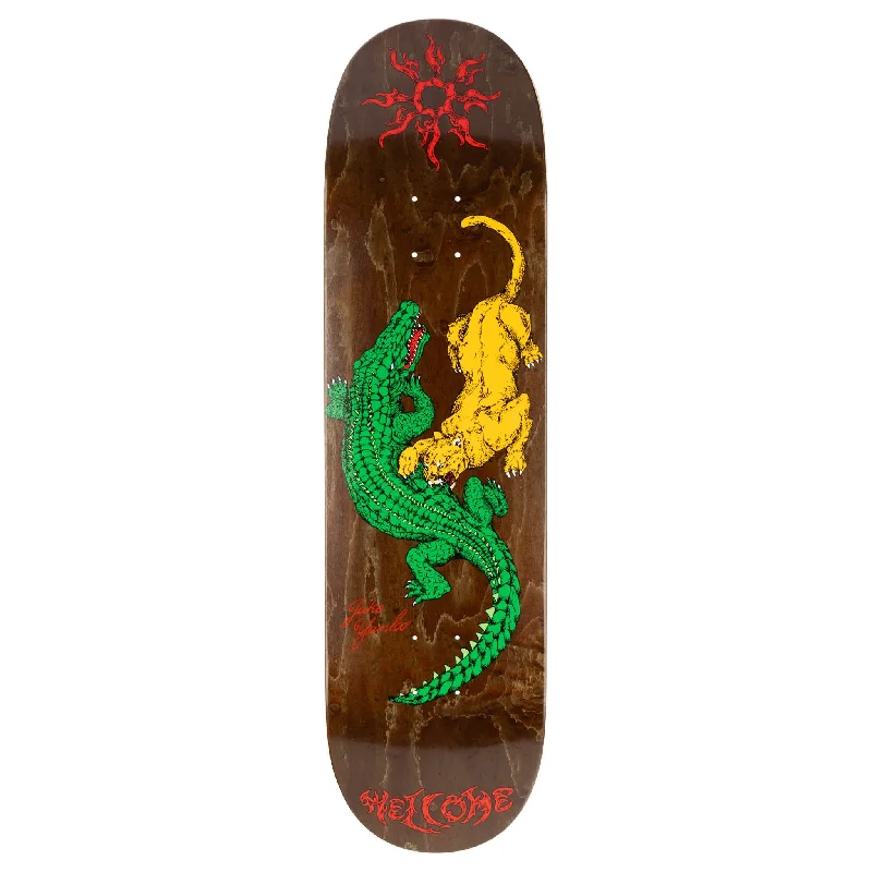 Custom Skateboard Deck For Artistic Board Designs-Jake Yanko Swamp on Popsicle - Brown Stain - 8.5"