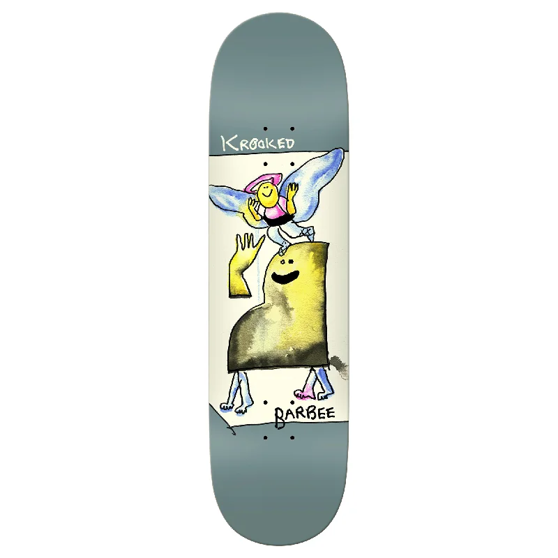 Personalized Skateboard Deck For Collectors-Krooked Barbee Watercolor Deck - 8.5