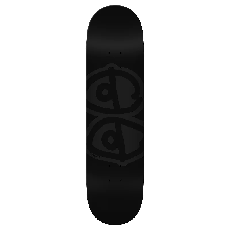 Personalized Skateboard Deck For High Performance-Krooked Eyes Deck Black - 8.5