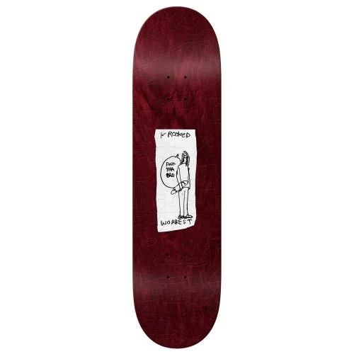 Personalized Skateboard Deck For Rides With Style-Krooked "Worrest Yha Bro Slick" Skateboard Deck 8.3"