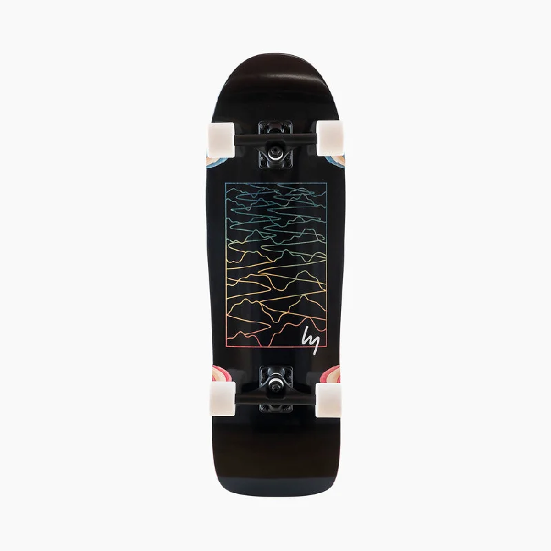 Custom Skateboard Deck With Premium Wood-Landyachtz - ATV Ditch Life Black Sine Wave 31" (Deck only)