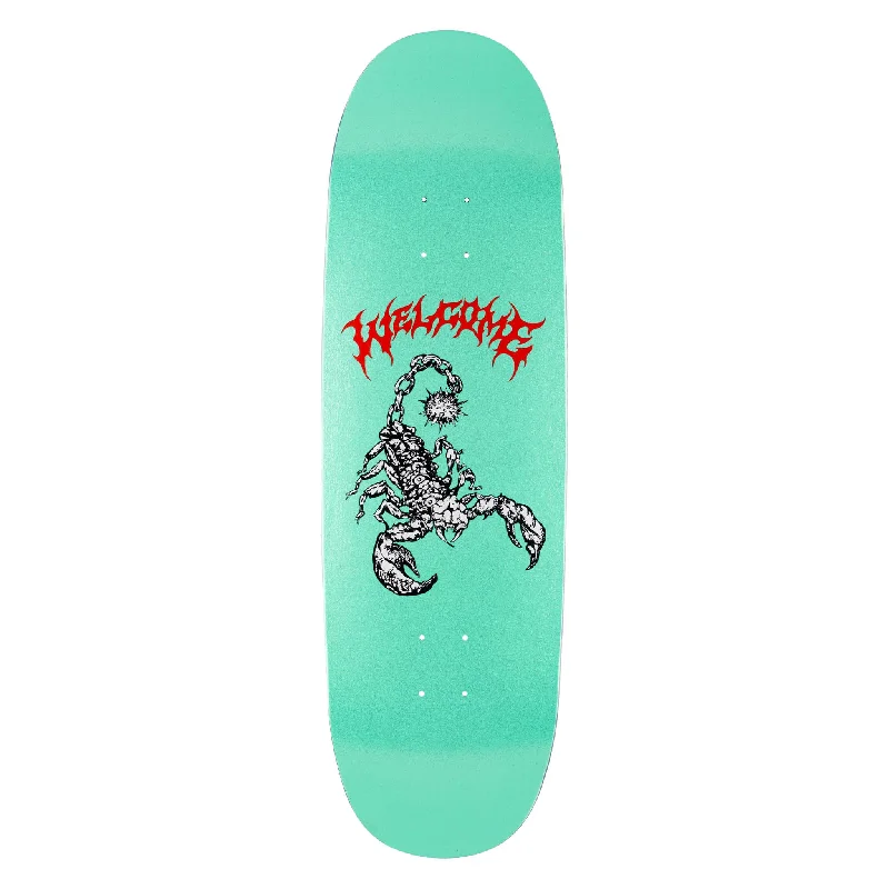 Custom High-Quality Skateboard Deck-Mace on Boline 2.0 - Teal/Glitter - 9.5"