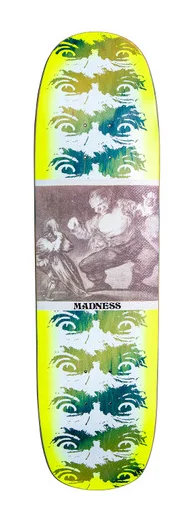 Custom Skateboard Deck For College Students-Madness Desperatre Eyes Super SAP R7 Green 8.375 in