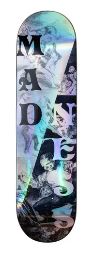 Personalized Skateboard Deck With Pop Culture Graphics-Madness  Split Overlap Popsicle R7 Holographic Deck 8 in