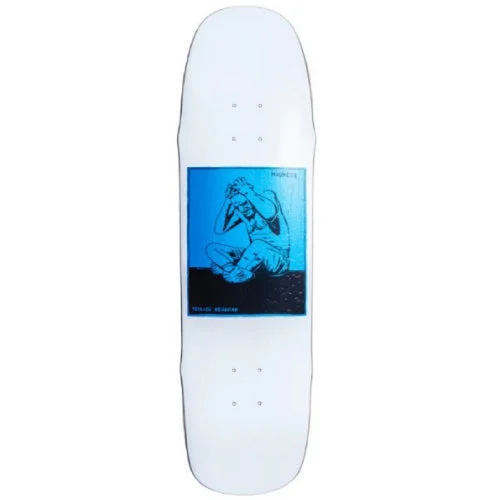 Personalized Skateboard Deck For Custom Graphics-Madness Stressed R7 Shaped Skateboard White Deck 8.5"