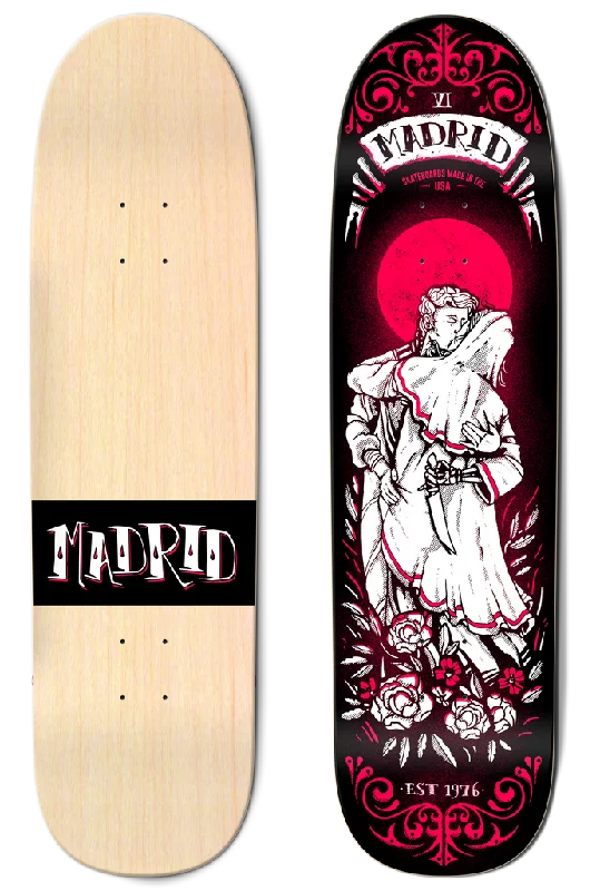 Personalized Skateboard Deck For Team Graphics-Madrid - "Augmented Reality Tarot Card Series" - Lovers 8.6"