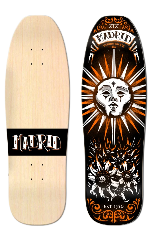 Personalized Skateboard Deck For Rides With Style-Madrid - "Augmented Reality Tarot Card Series" - Sun street deck