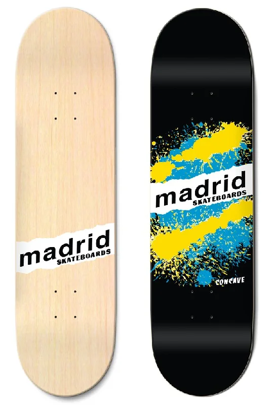 Personalized Skateboard Deck For Skater Art Designs-Madrid - Explosion Black street deck (M-core)