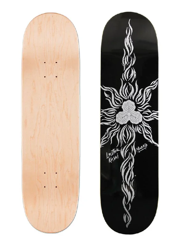 Personalized Skateboard Deck For Detailed Designs-Madrid - Lester Kasai B&W street deck