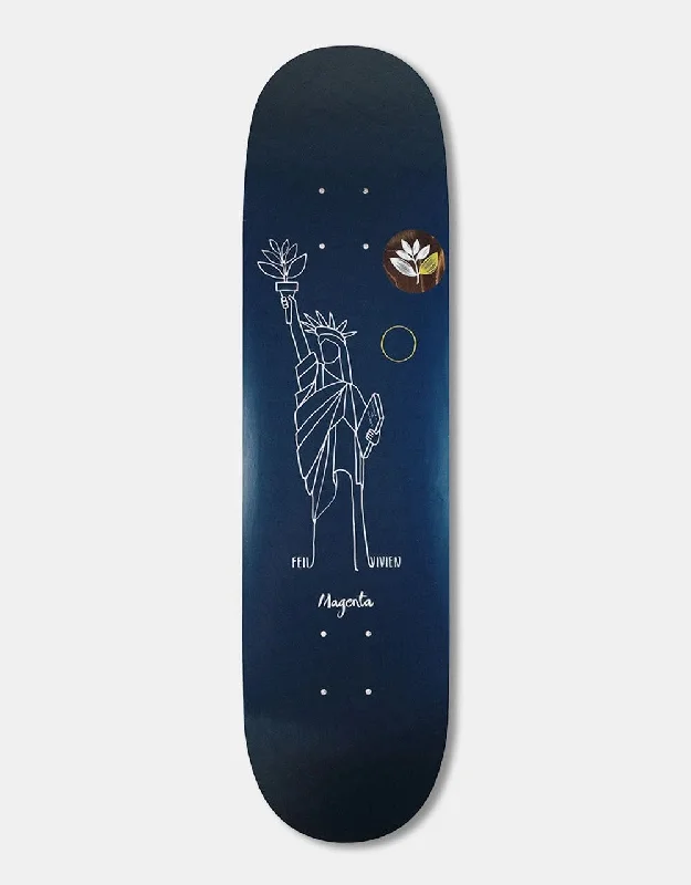 Personalized Skateboard Deck For Urban Skating-Magenta Feil Solstice Skateboard Deck - 8.6"