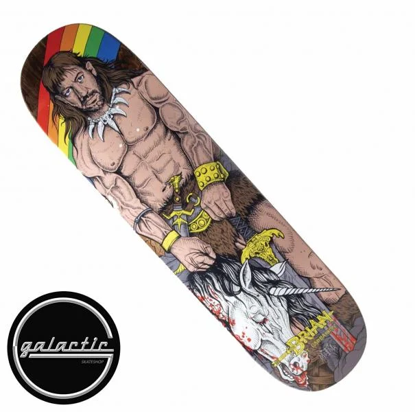 Personalized Skateboard Deck For Custom Artwork-Metal BA Barbarian Deck 8.5"