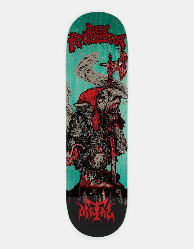 Personalized Skateboard Deck Designs-Metal Raybourn Red Caps Skateboard Deck - 8.6"