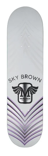 Custom Skateboard Deck For Skateboarding Gear-Monarch Project Sky Brown Light Purple Deck 7.75 in