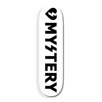 Personalized Skateboard Deck For Urban Adventure-Mystery - Inline White Logo Deck - 8.75"