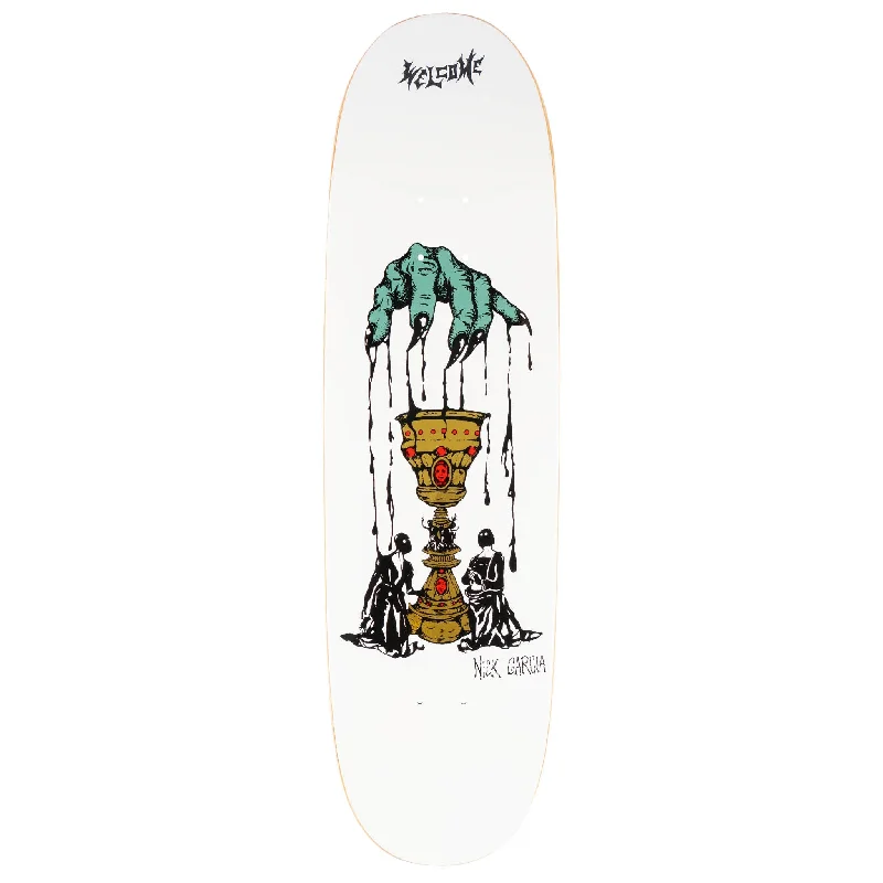 Custom Skateboard Deck For Skate Culture-Nick Garcia Chalice On Son of Boline - White - 8.8"