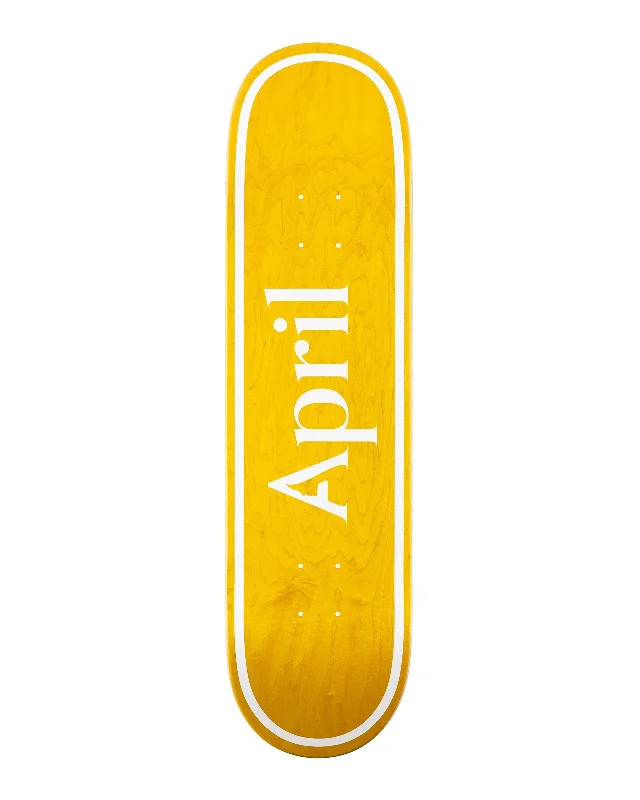 Custom Skateboard Deck For High-Speed Rides-OG Logo Yellow Deck