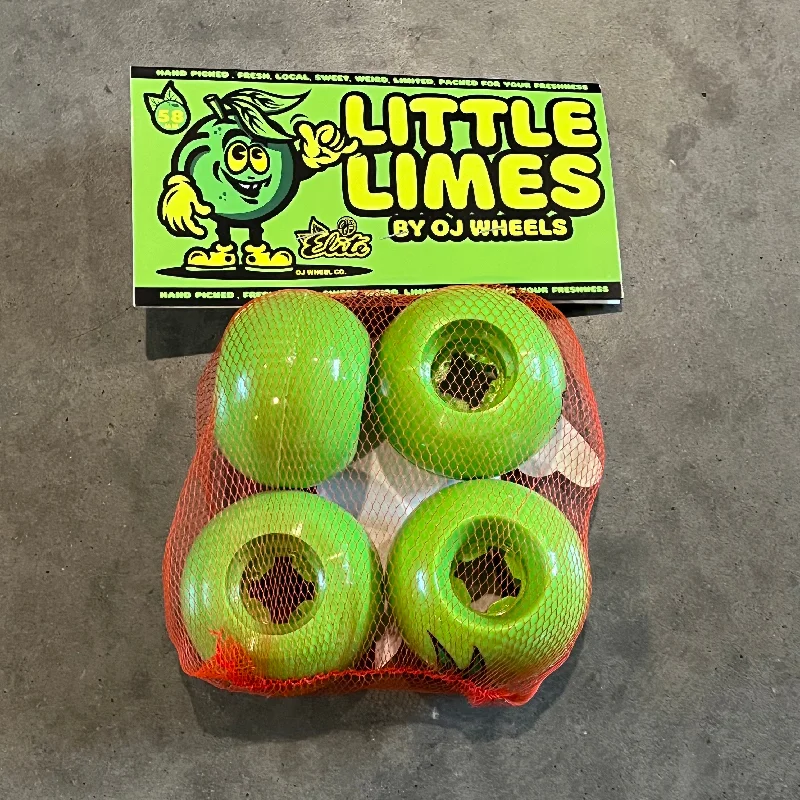 Skateboard Wheels With Low Friction-OJ WHEELS - LIL LIMES - 58mm 99a