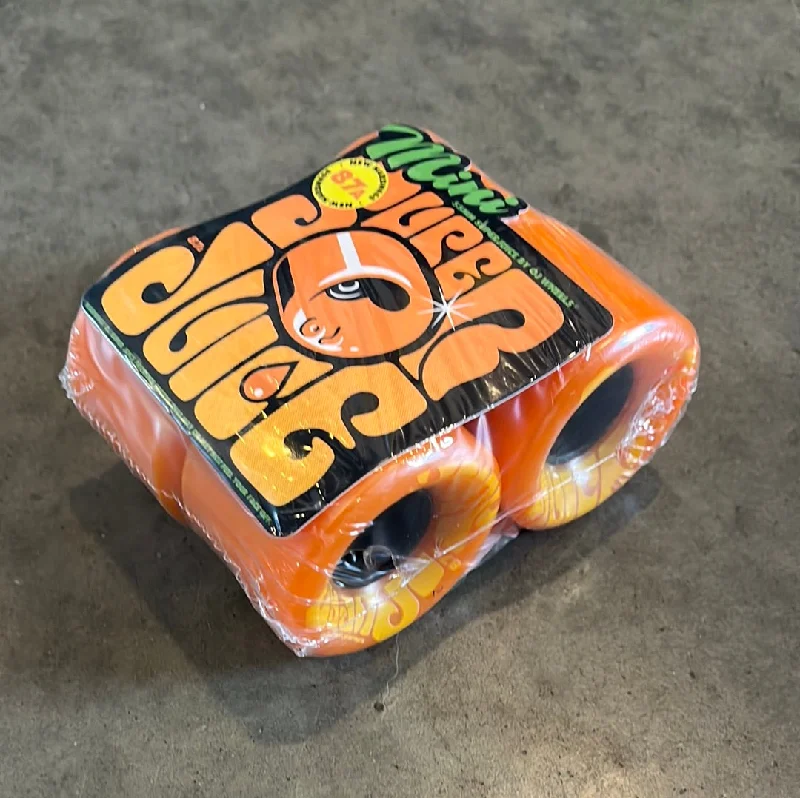 Skateboard Wheels For Fast Ramp Rides-OJ WHEELS - MINI SUPER JUICE - ORN/YEL - 55mm 87a