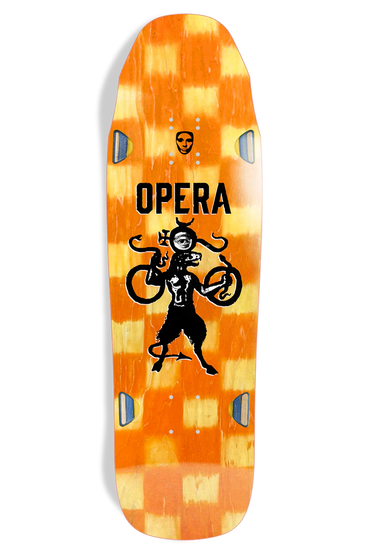 Custom Skateboard Deck For Team Skateboards-Opera - Checker Beast - EX7 Deck - 9.5