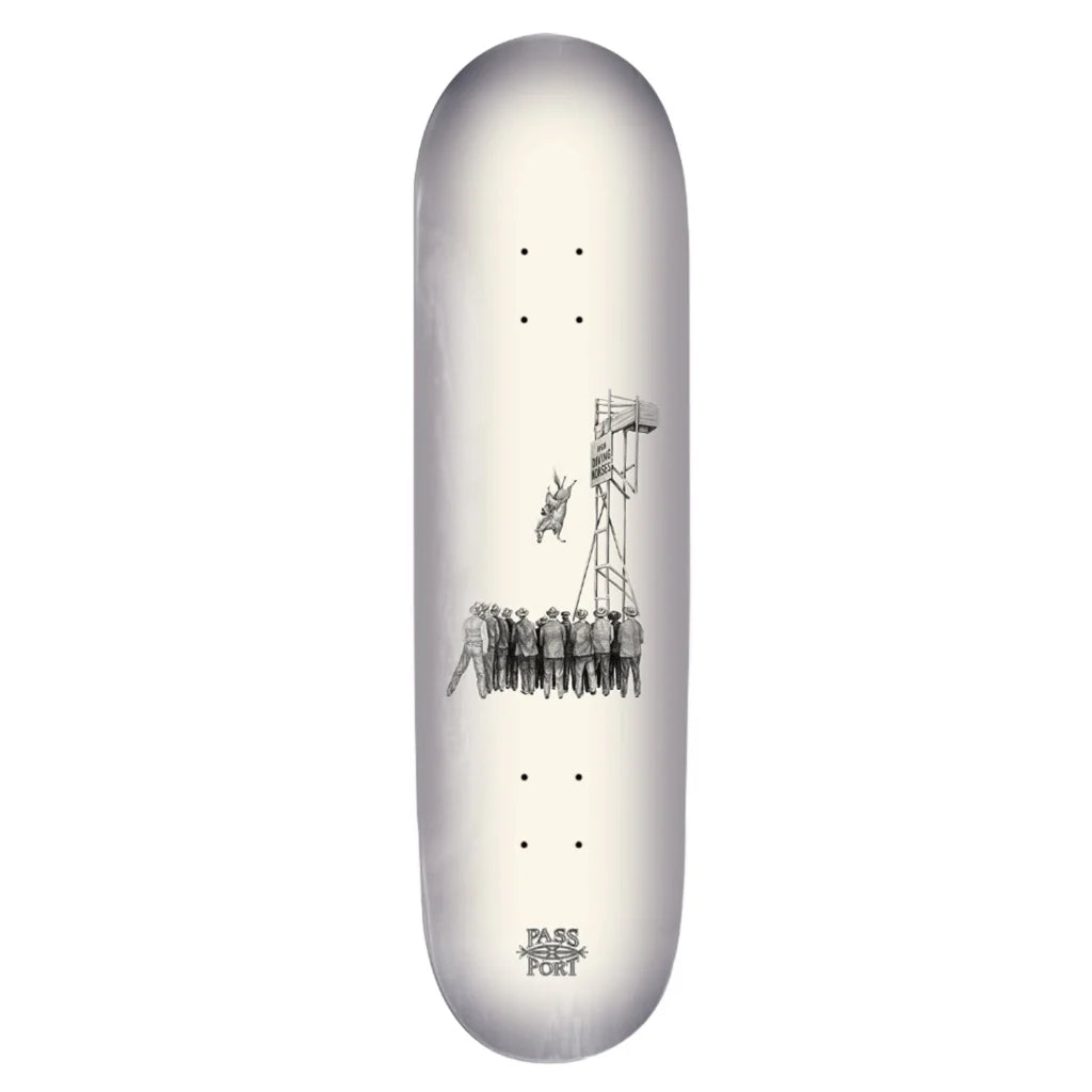 Custom Skateboard Deck With Professional Graphics-Pass-Port Horses By Jesse Olsen - High Diver Skateboard Deck - 8.5