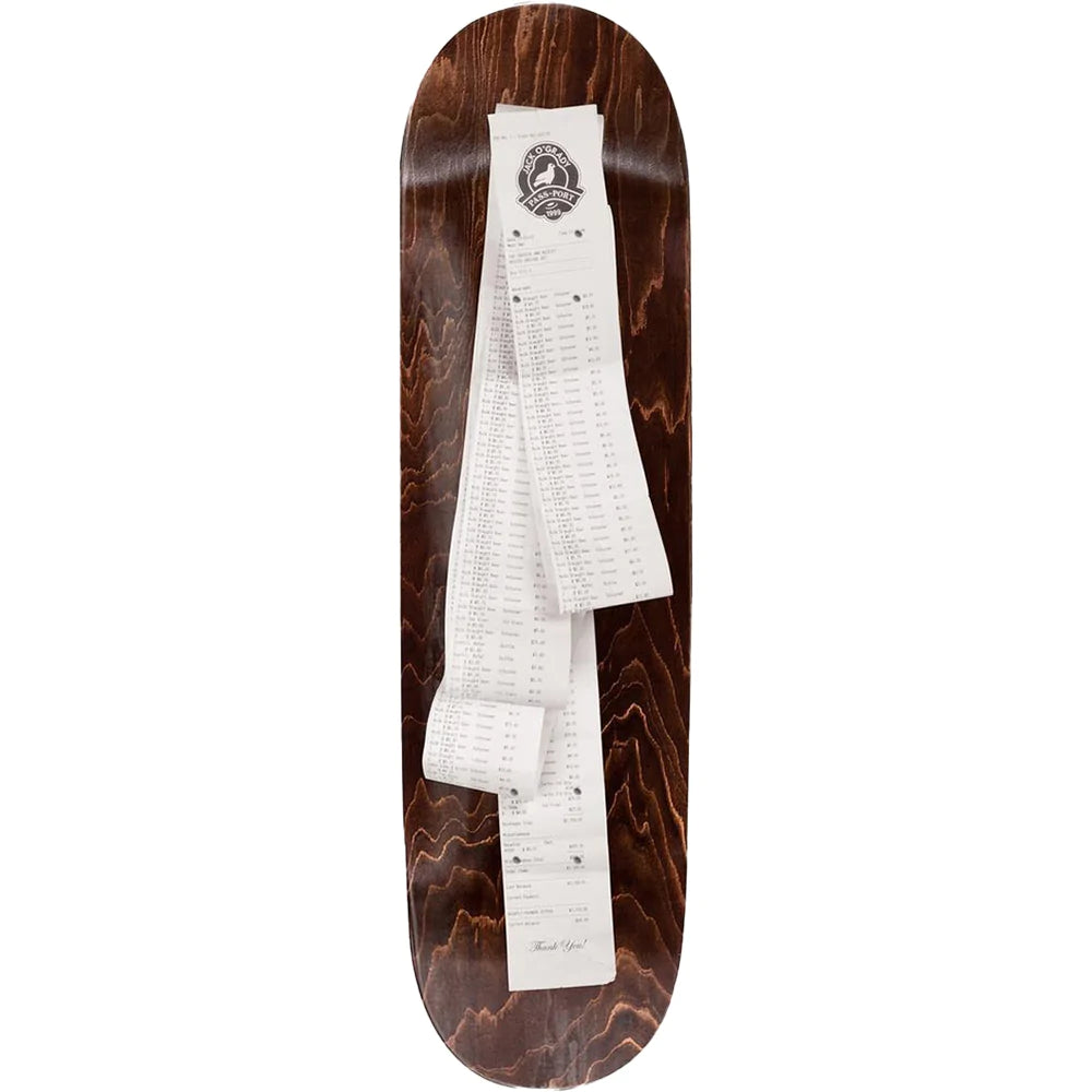 Personalized Skateboard Deck For Bold Expressions-Pass-Port Receipt Series - Jack O'Grady Skateboard Deck - 8.5