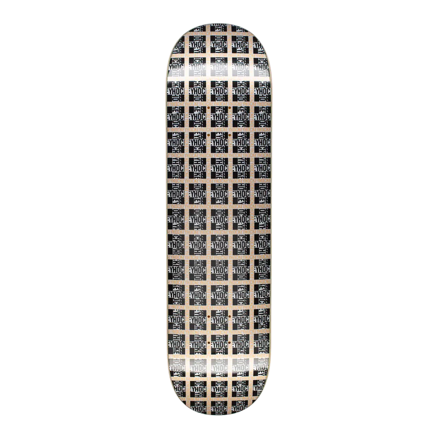 Custom Skateboard Deck For Smooth Rides-Plaid Gold | 8.0"