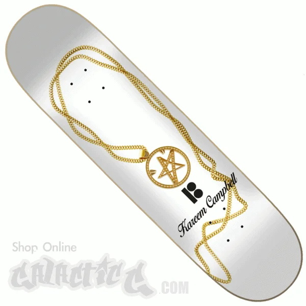 Personalized Skateboard Deck For Skater Logos-Plan B Gold Kareem Campbell Deck 8.0"