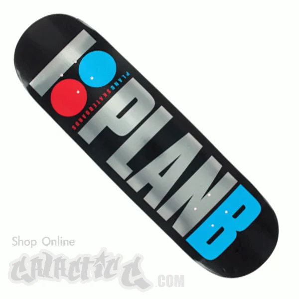 Personalized Skateboard Deck For Skater Look-Plan B OG Foil Deck 8.25"