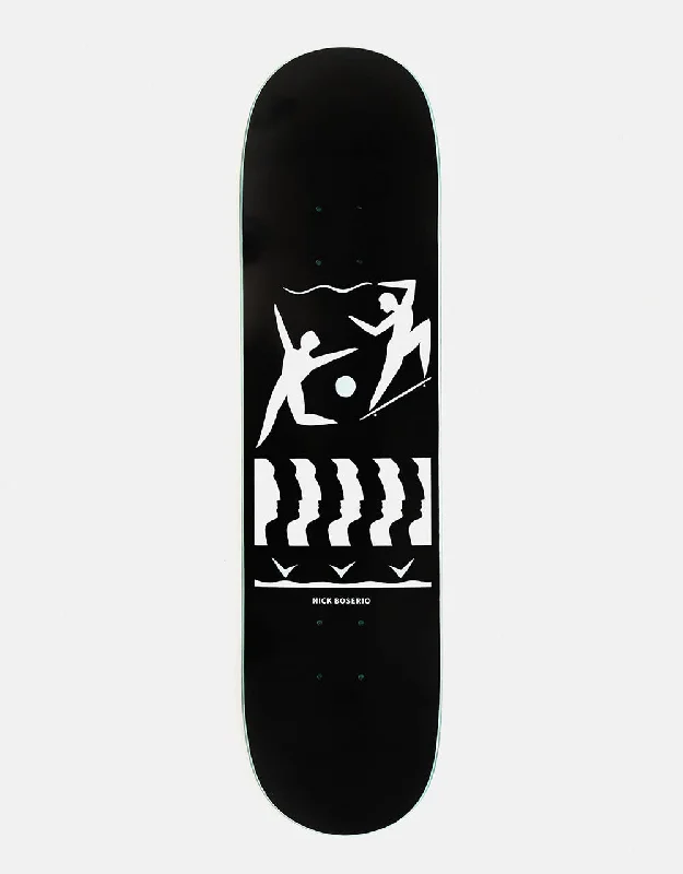 Custom Skateboard Deck For Classic Skate Style-Polar Boserio Cut Out Skateboard Deck - Black