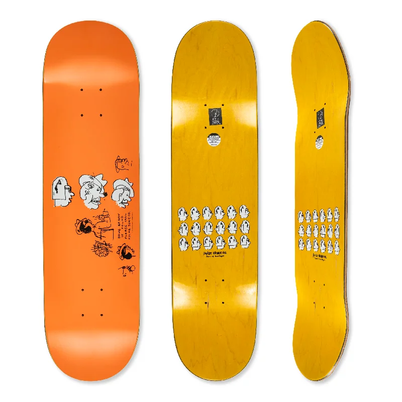 Custom Skateboard Deck For Cruising-Polar Dane Brady Mia Deck Orange - 8.5