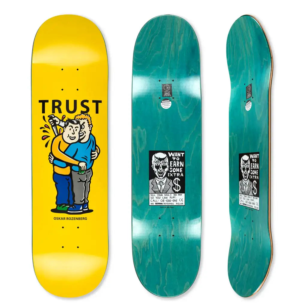 Personalized Skateboard Deck For High Performance-Polar Oskar Rozenberg Trust Skateboard Deck