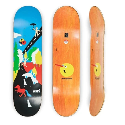 Custom Skateboard Deck For Board Riders-Polar Skate Co "Oski Beautiful Day" Skateboard Deck 8"